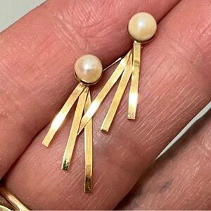 COMING SOON 14k YG Pearl Earrings